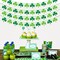St Patricks Day Decorations 4PCS Felt Shamrock Garland Banner - NO DIY Shamrock Clover Garland Banner for St Patricks Day Decor - Dark Green Light Green for Irish Party Supplies